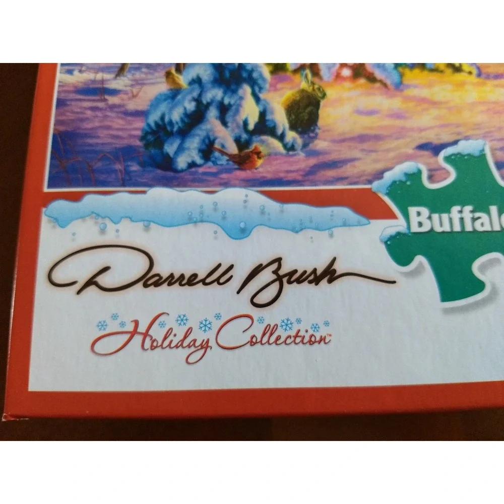 Buffalo Games Jigsaw Puzzle 1000 Pc Woodland Christmas Animals Complete‎ Poster